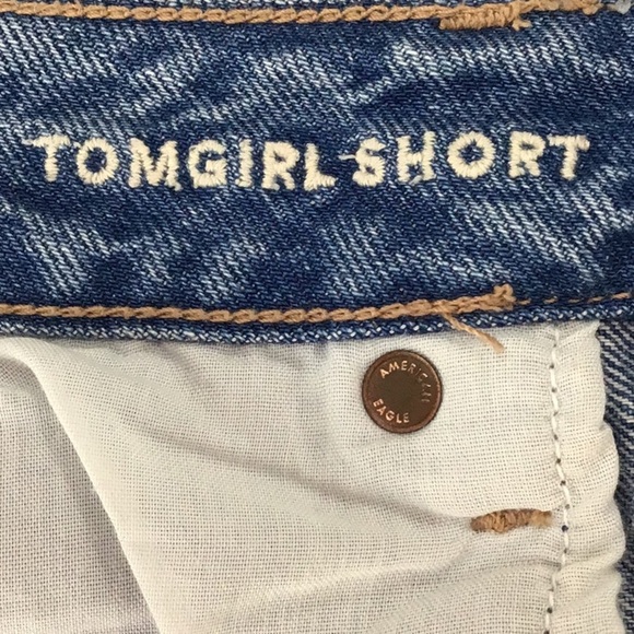American Eagle Distressed Tomgirl Short Jean Shorts NEW - Picture 7 of 8